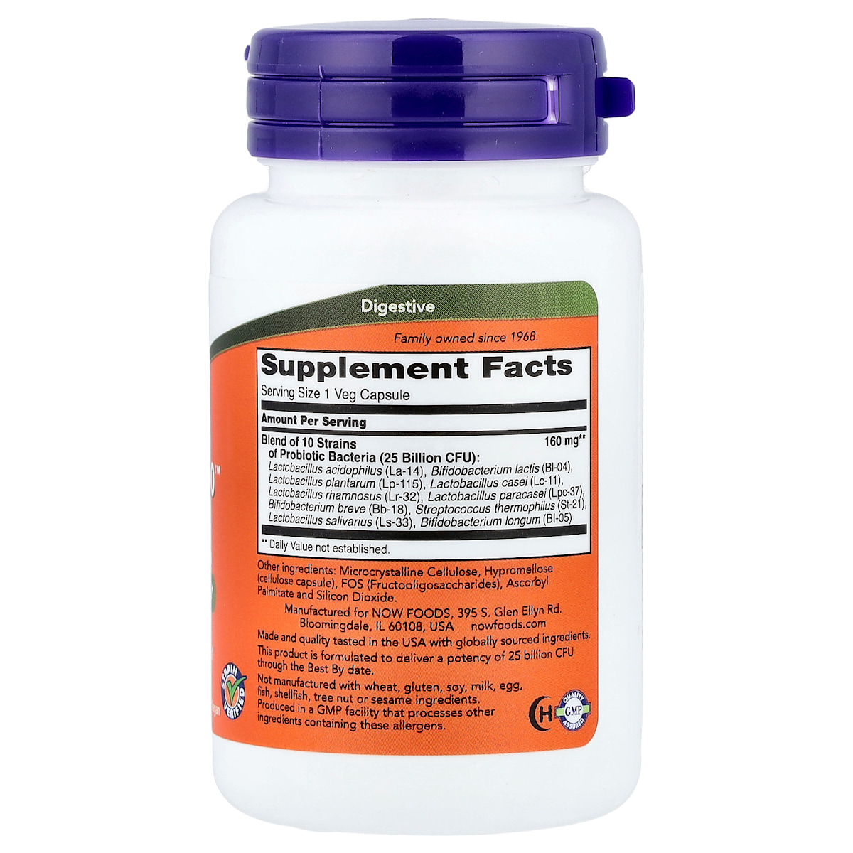 Supplement facts panel