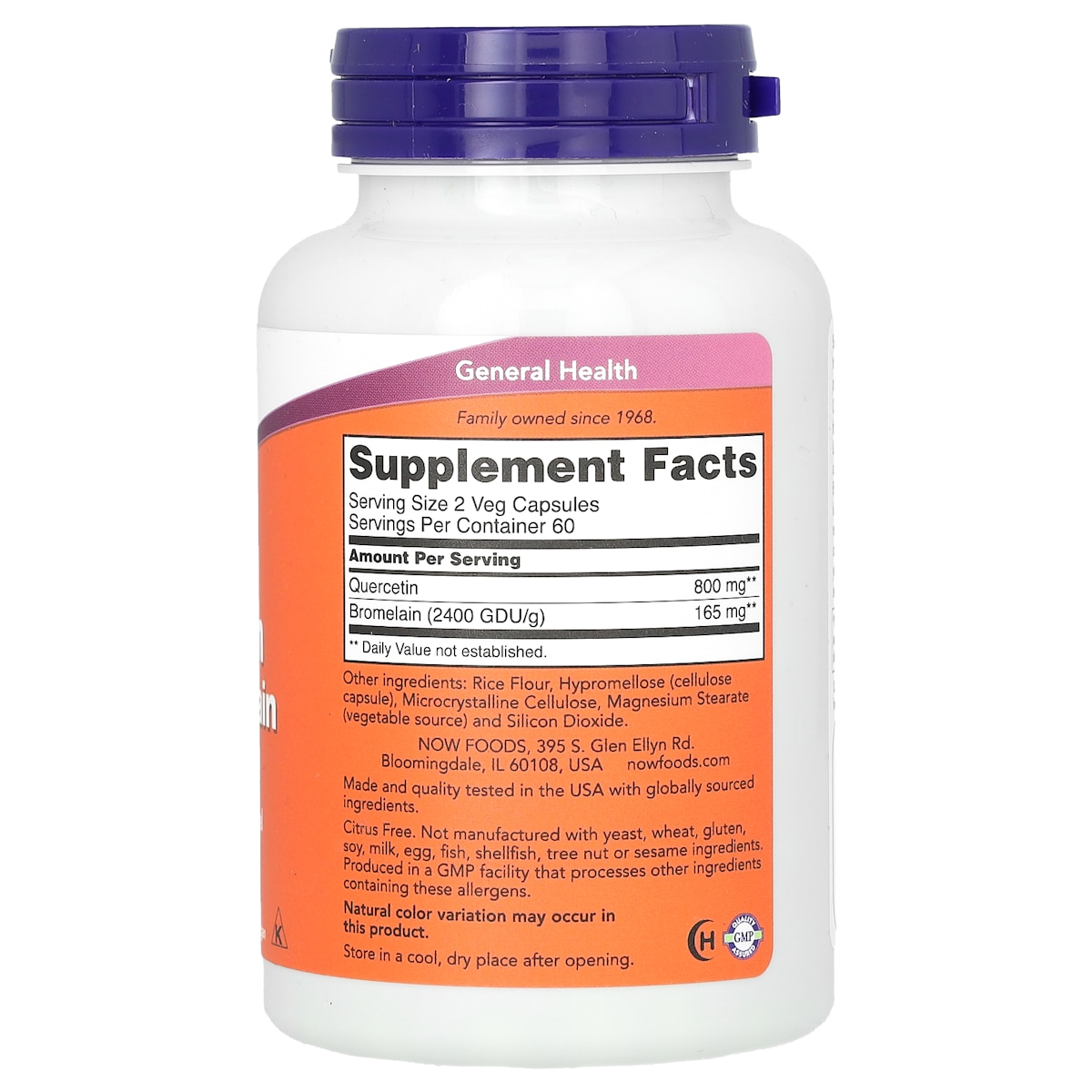 Supplement facts panel