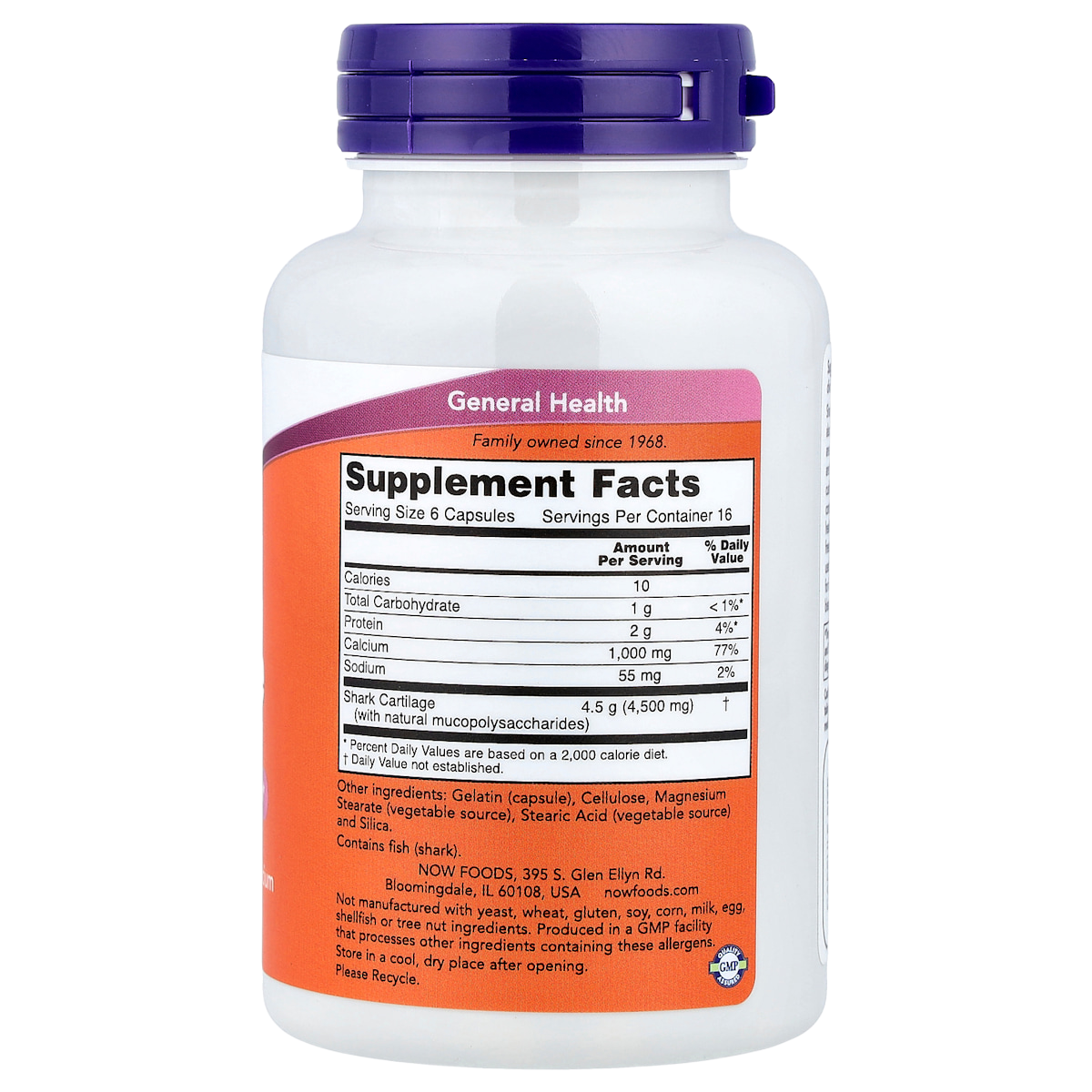 Supplement facts panel