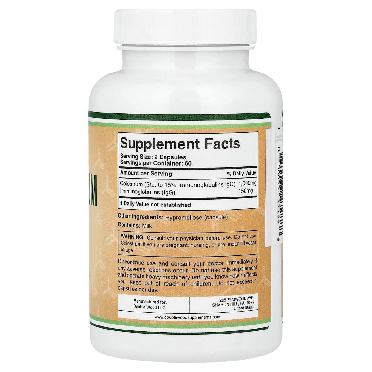Supplement facts panel