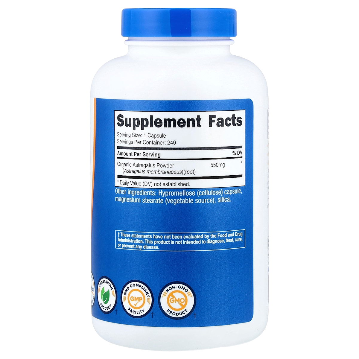 Supplement facts panel