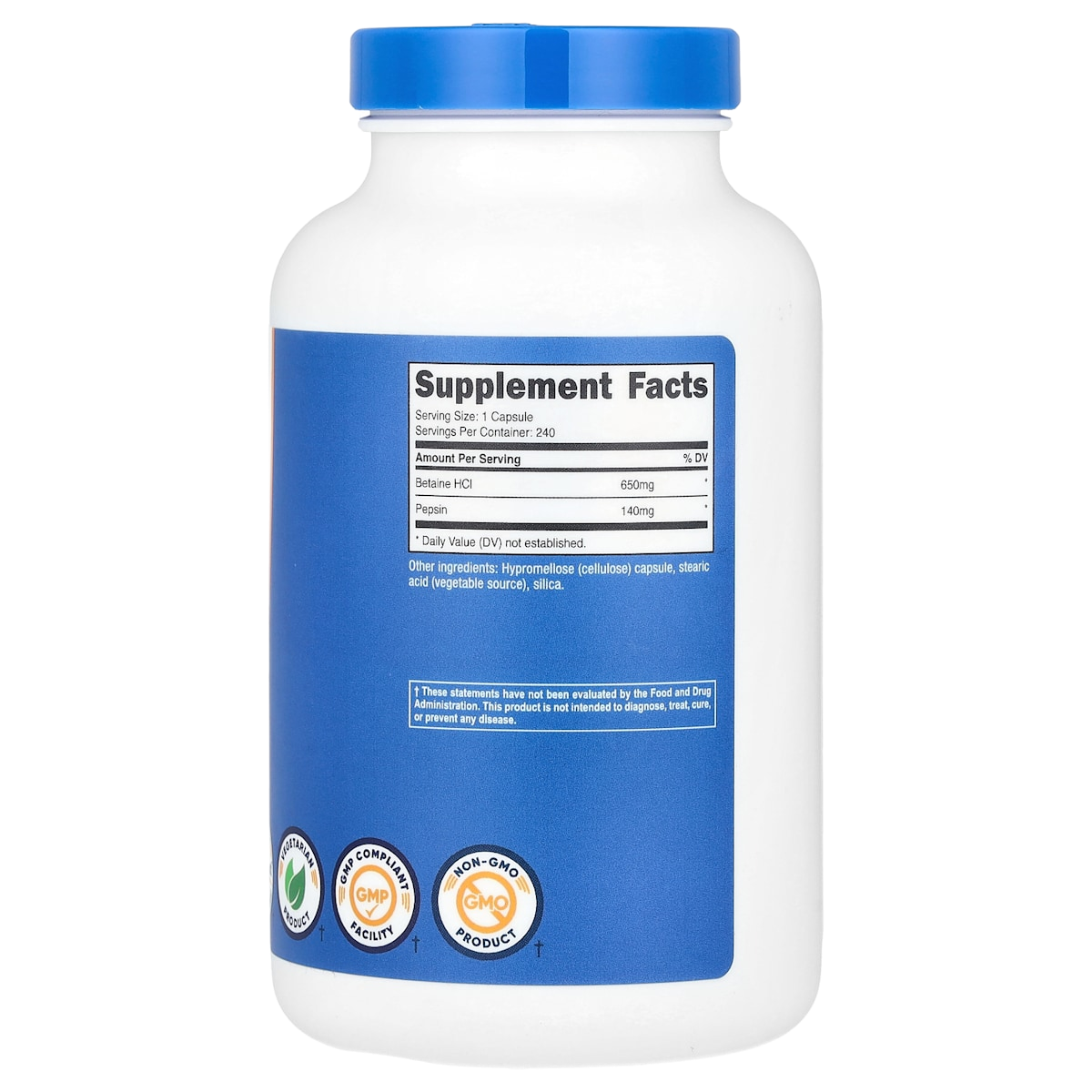 Supplement facts panel