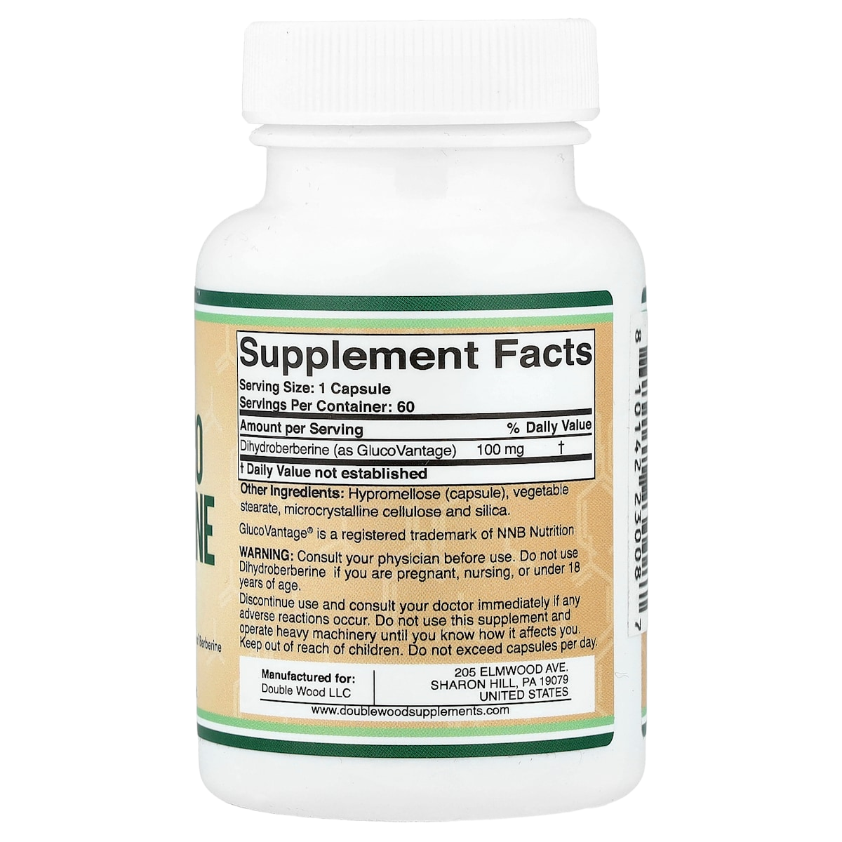 Supplement facts panel