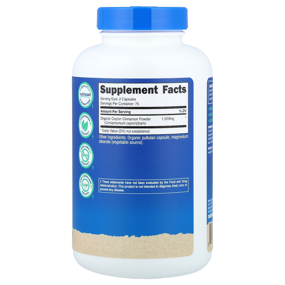 Supplement facts panel