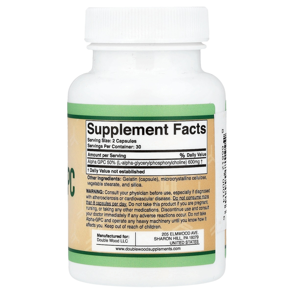 Supplement facts panel