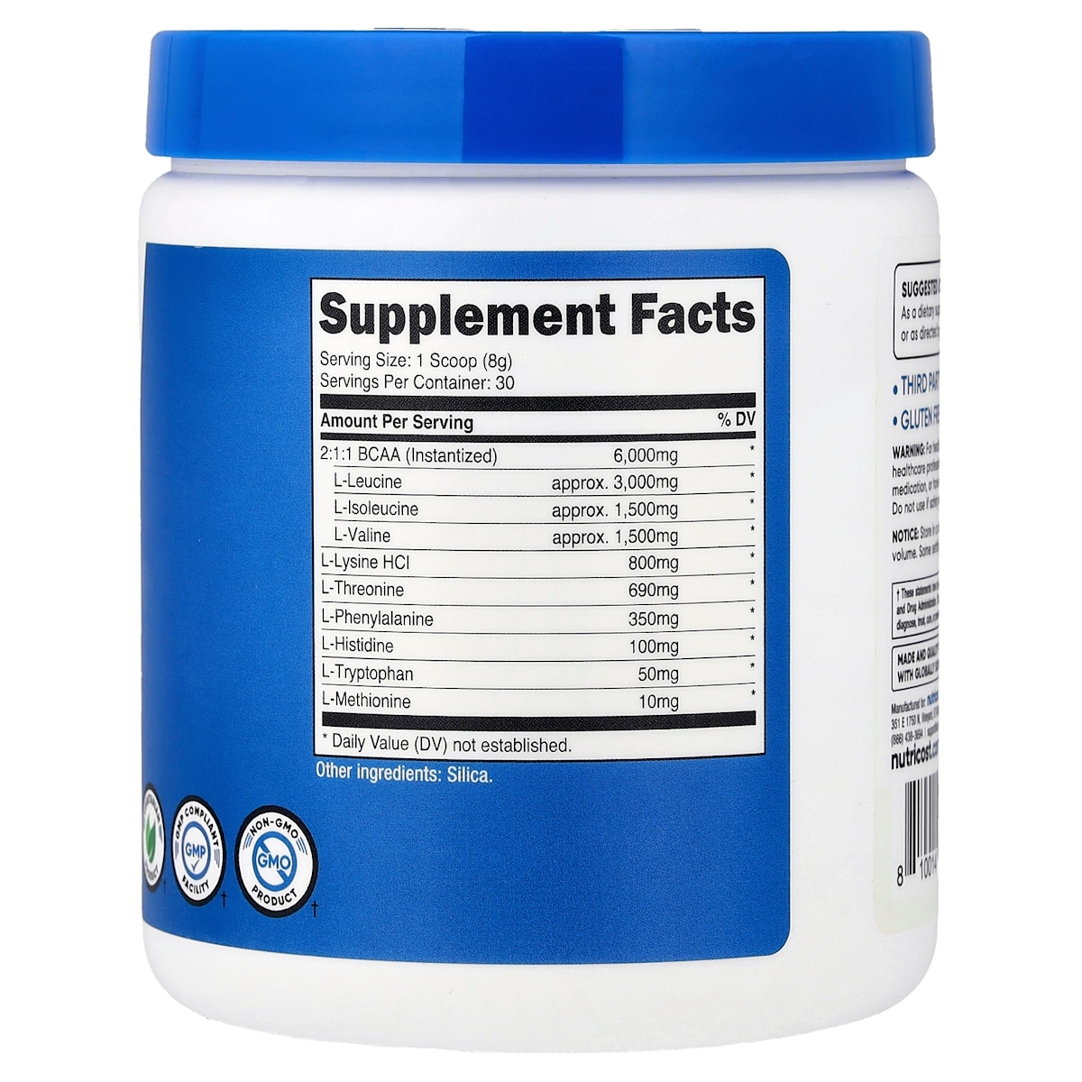 Supplement facts panel
