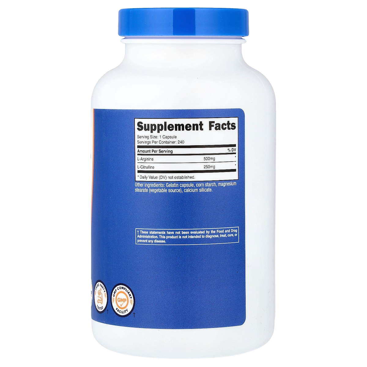 Supplement facts panel
