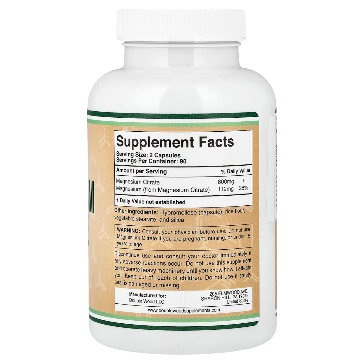 Supplement facts panel