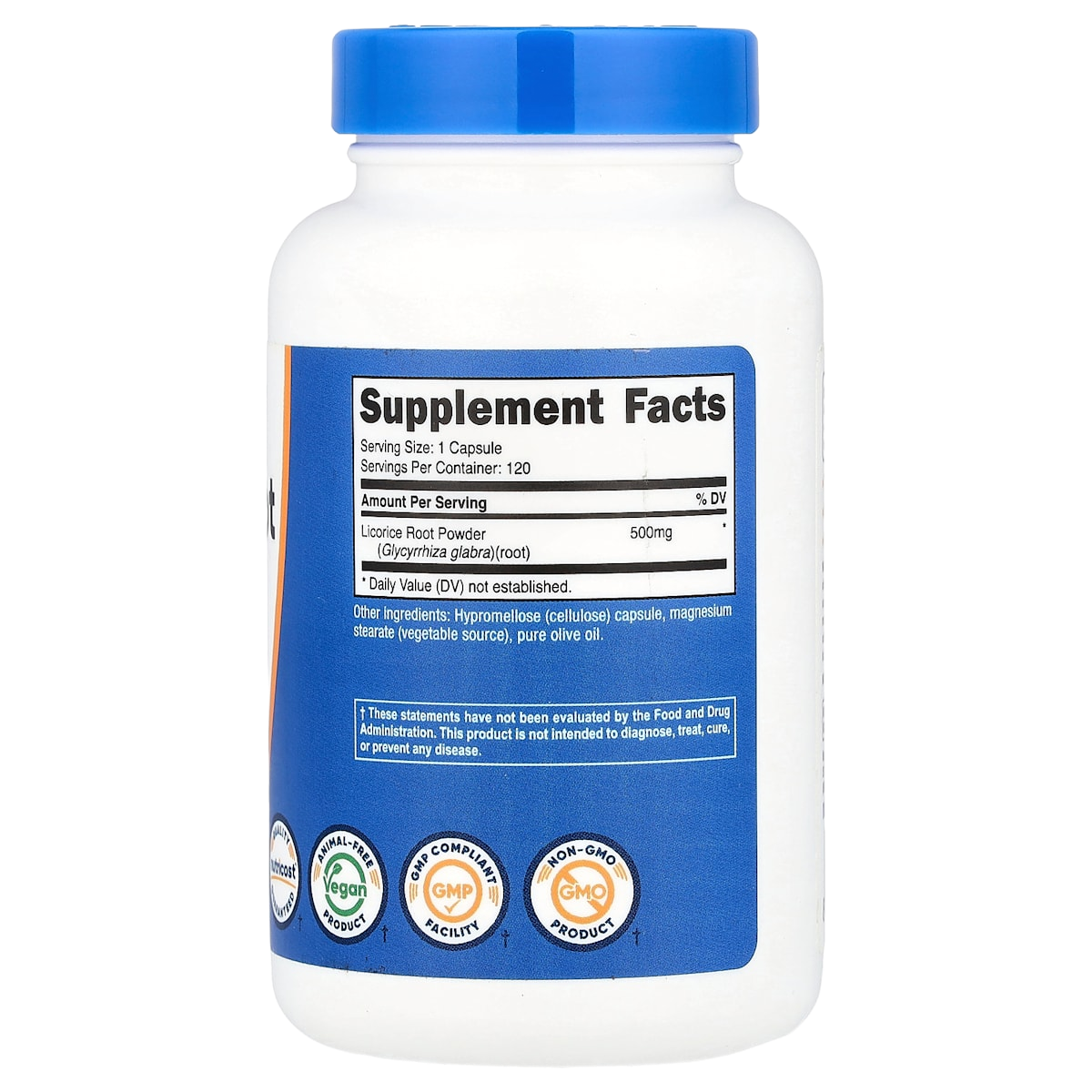 Supplement facts panel