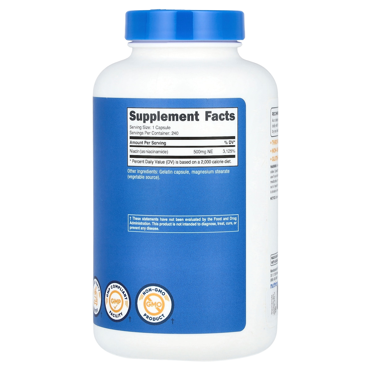 Supplement facts panel