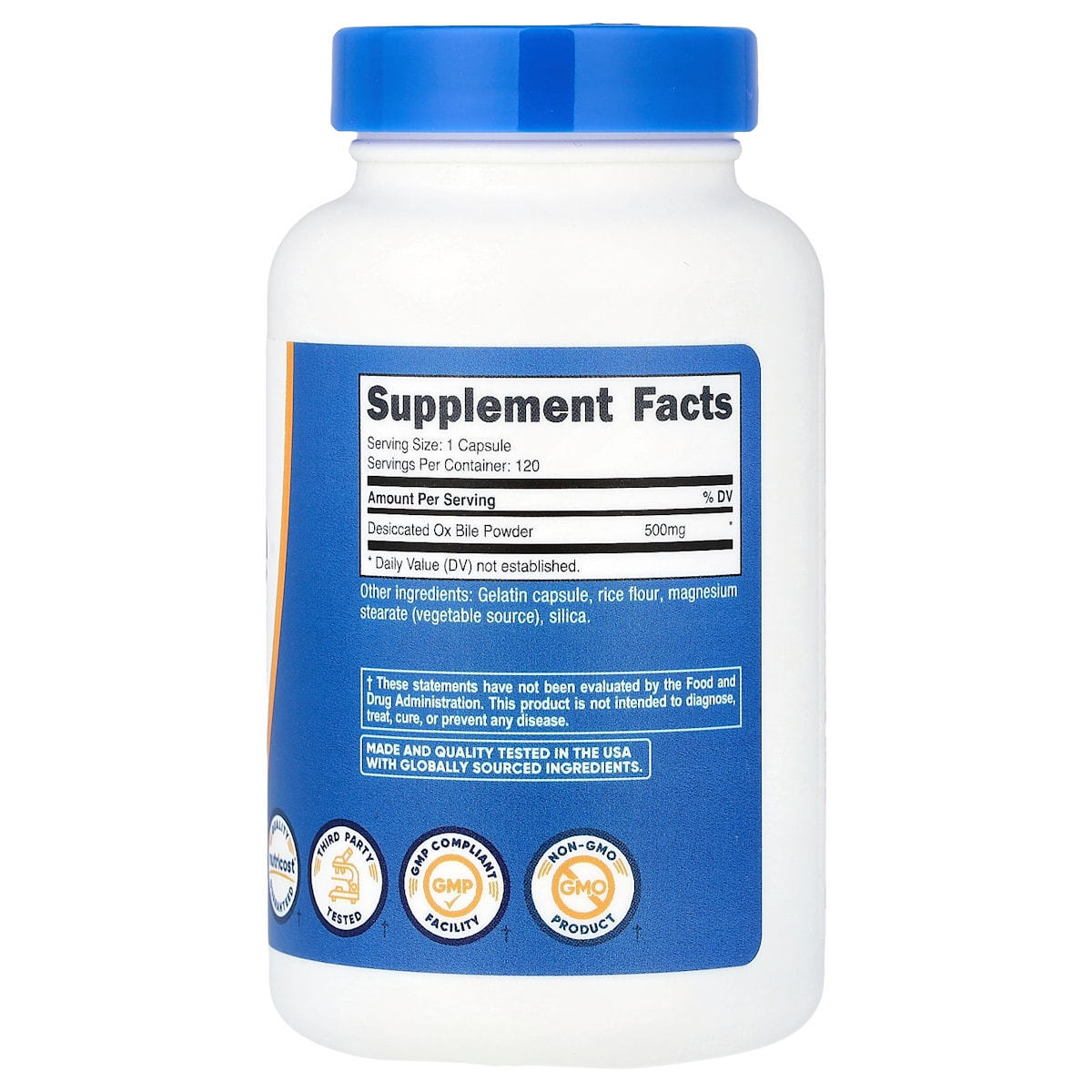 Supplement facts panel