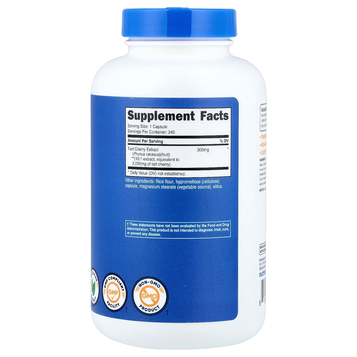 Supplement facts panel