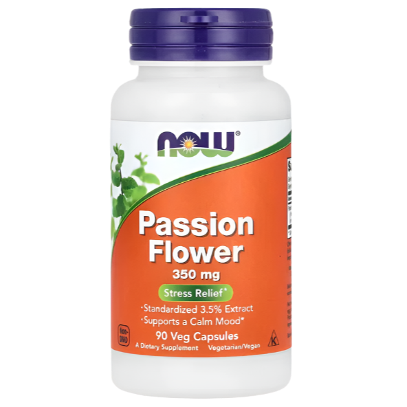 NOW Foods, Passion Flower, 350 mg, 90 Veg Capsules