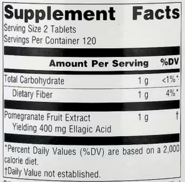 Source Naturals, Pomegranate Extract, 500 mg, 240 Tablets