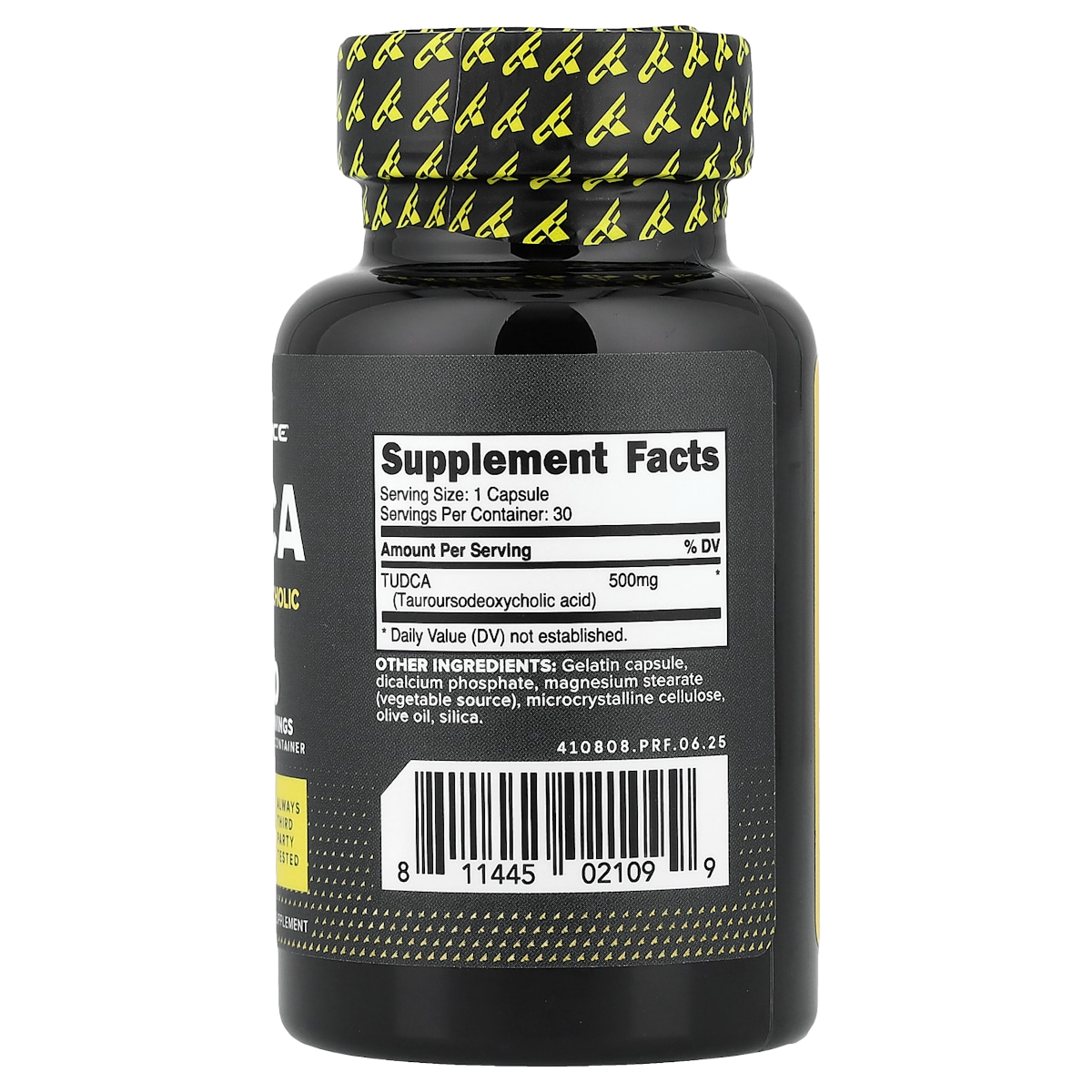 Supplement facts panel