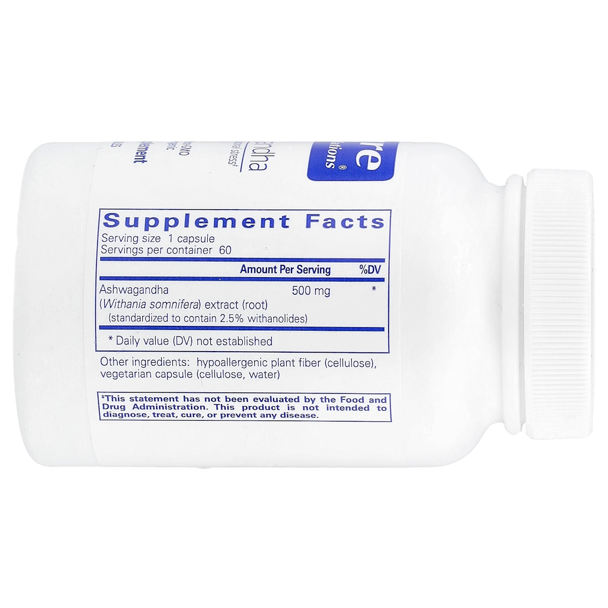 Supplement facts panel