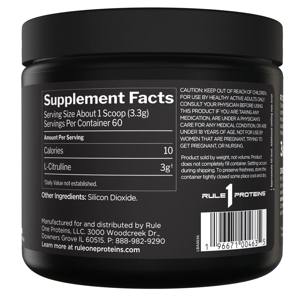 Rule 1 Citrulline – 198g | 60 Servings