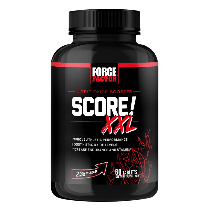 FORCE FACTOR Score! XXL, Extreme Testosterone Booster, 60 Tablets