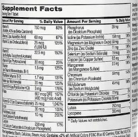Sentry Senior, Multivitamin & Multimineral Supplement, Adults 50+, 265 Tablets