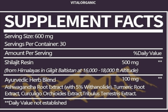 VitalOrganic, Himalayan Shilajit Resin, 30g