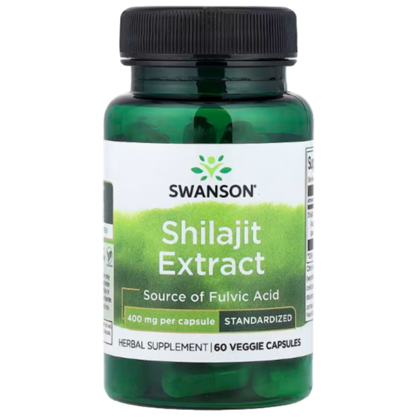 Swanson Shilajit Extract – 400 mg | 60 Capsules