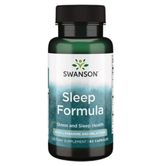 Swanson Sleep Formula with L-Theanine and Melatonin, 60 Capsules