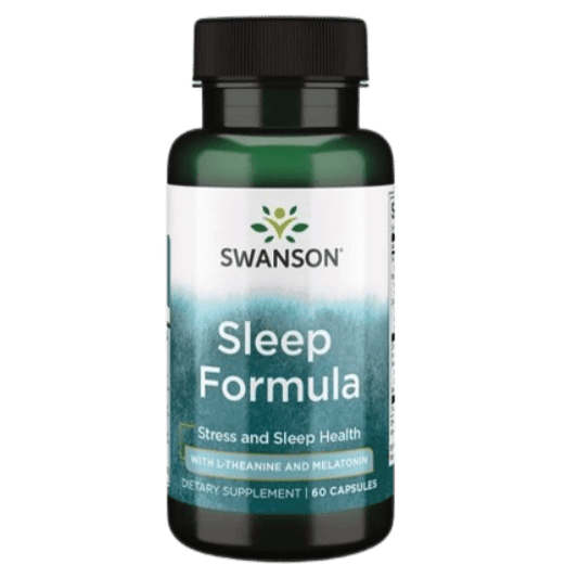 Swanson Sleep Formula with L-Theanine and Melatonin, 60 Capsules