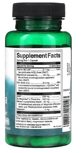 Swanson Sleep Formula with L-Theanine and Melatonin, 60 Capsules