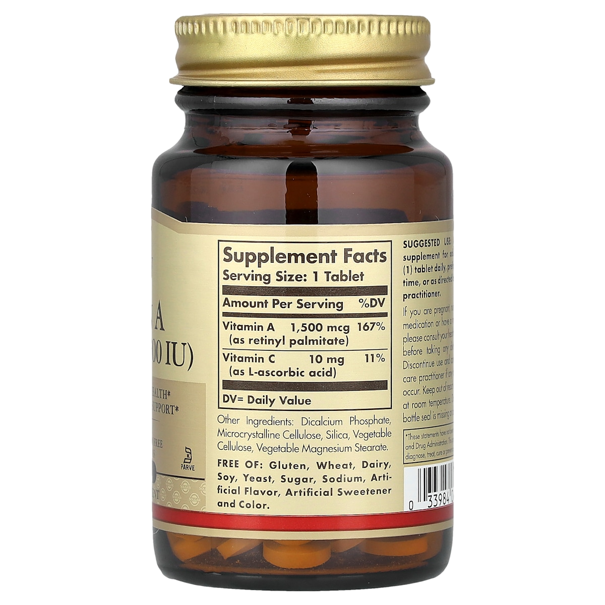 Supplement facts panel
