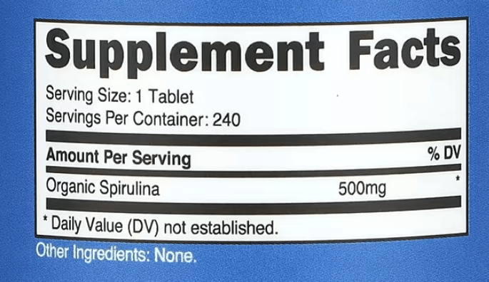 Nutricost Organic Spirulina – 500mg | 240 Tablets | Superfood for Energy & Immune Support
