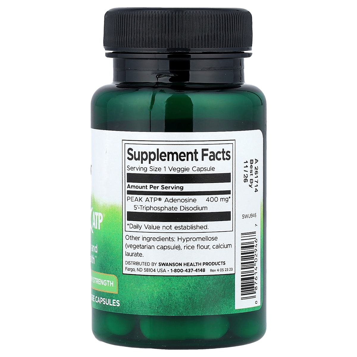 Supplement facts panel
