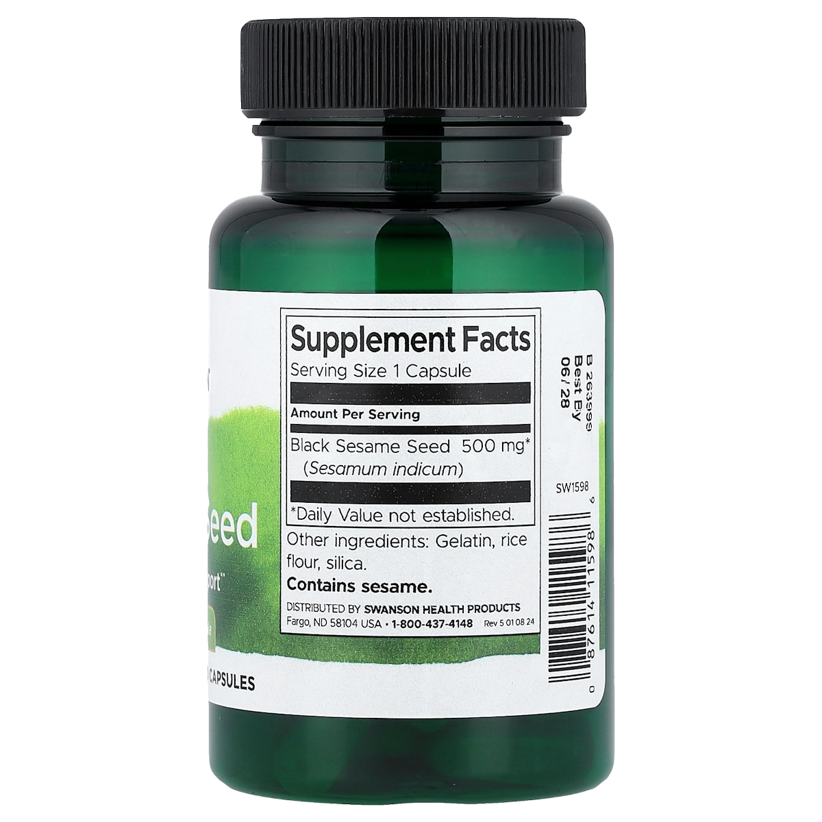 Supplement facts panel