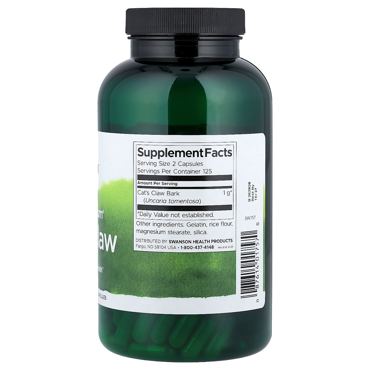 Supplement facts panel