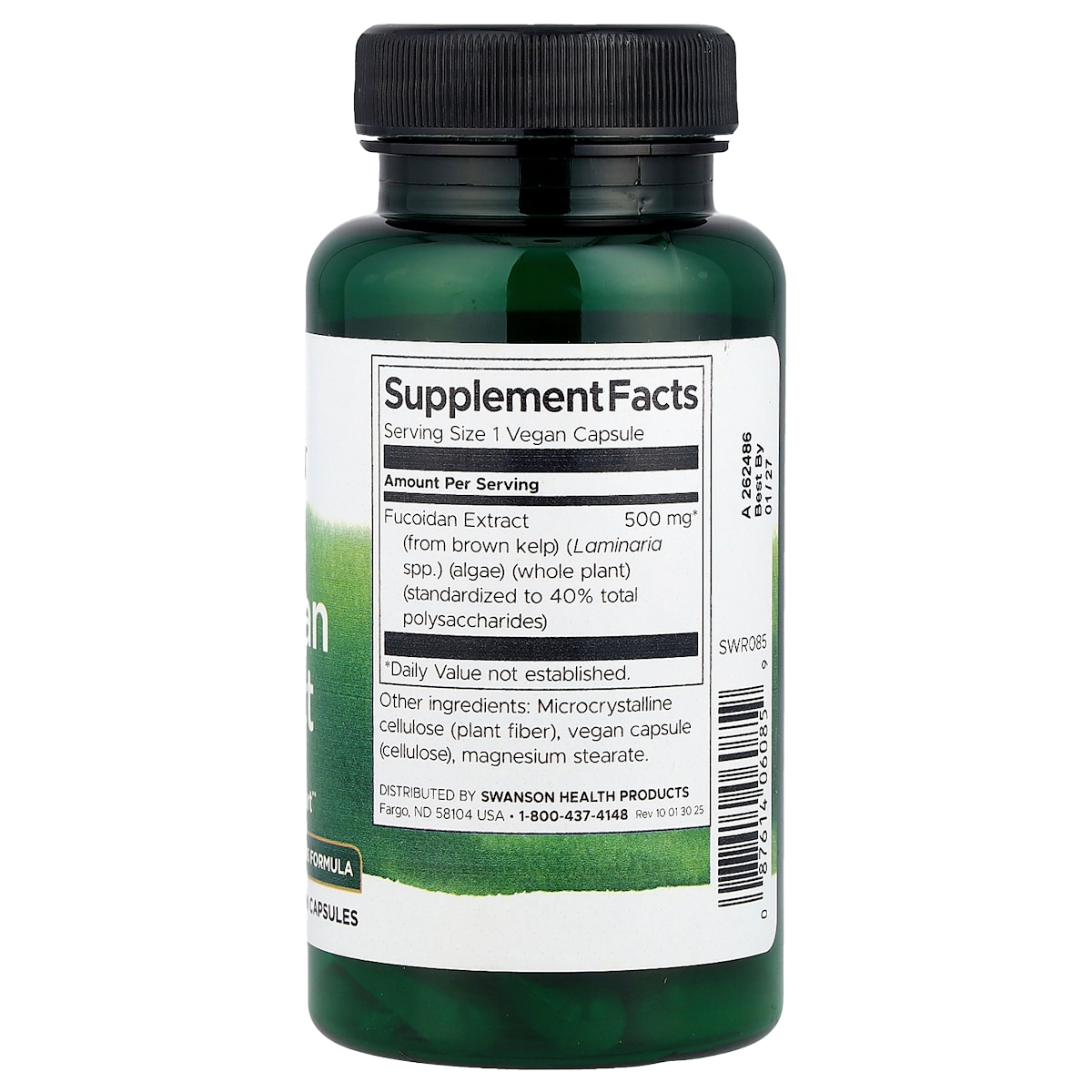 Supplement facts panel