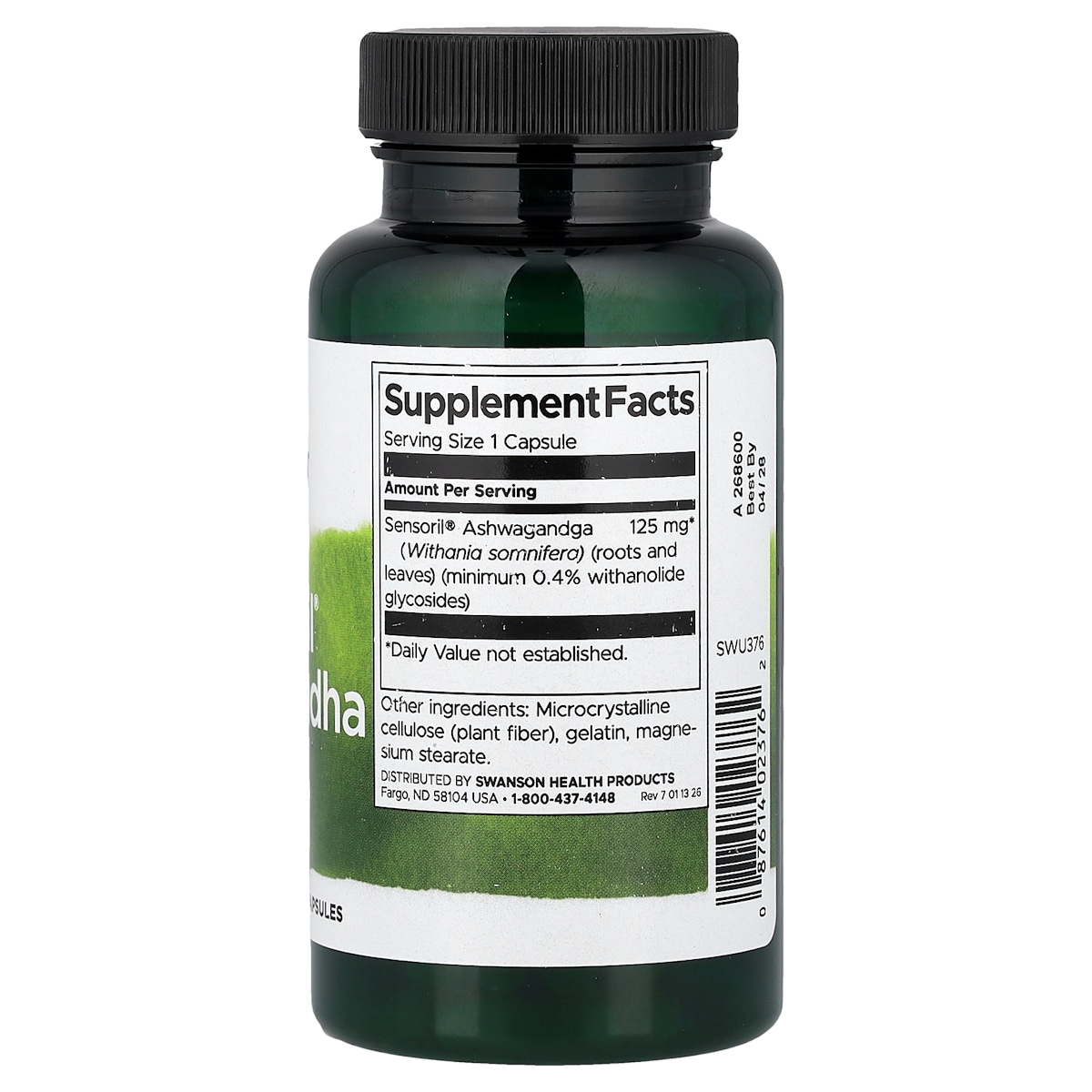 Supplement facts panel