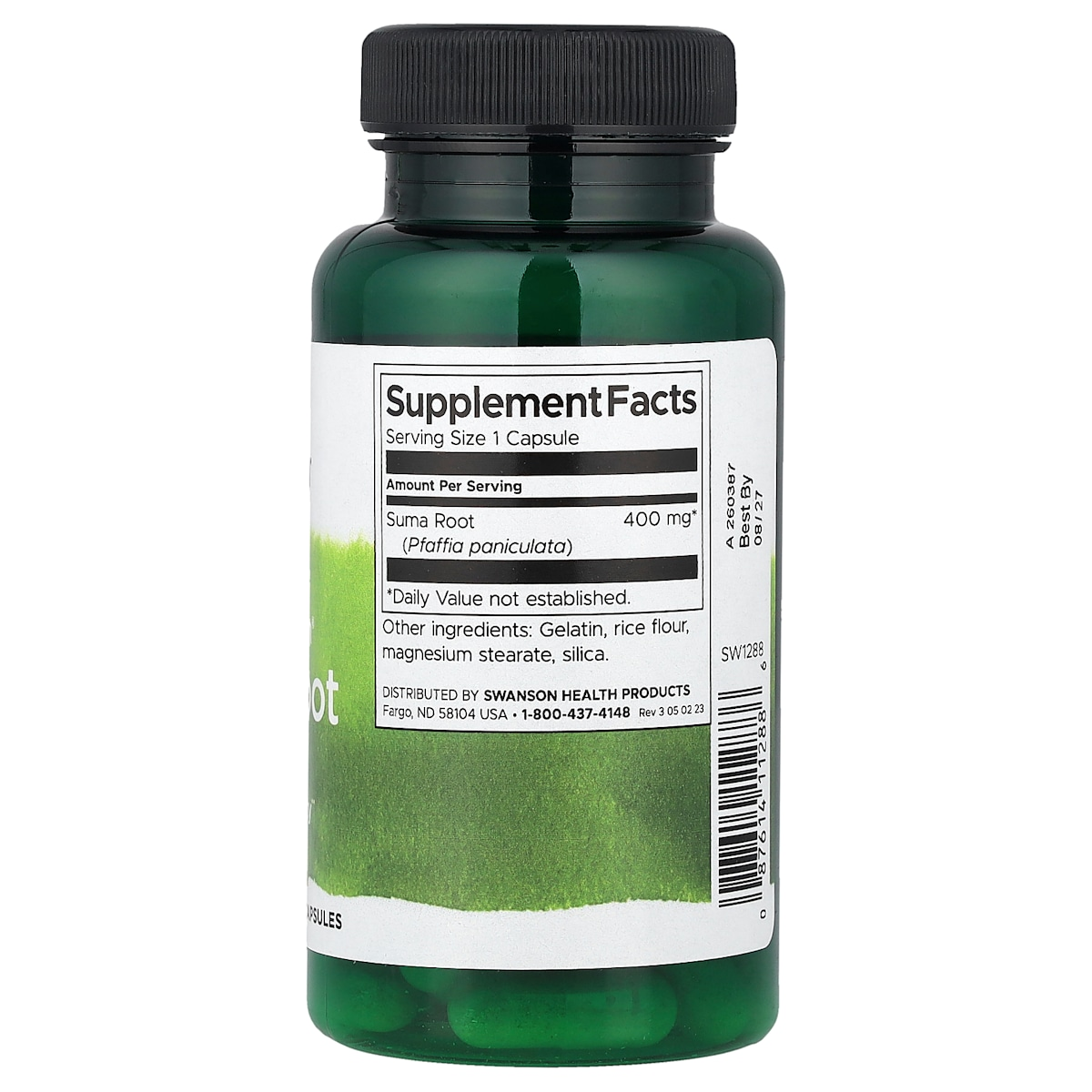 Supplement facts panel