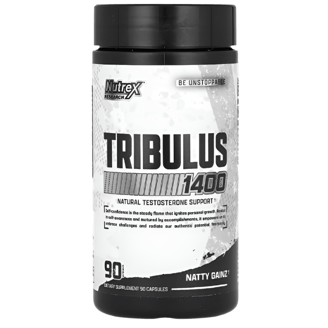 Nutrex Research Tribulus 1400 – 1,400mg | 90 Capsules | Natural Support for Strength & Performance