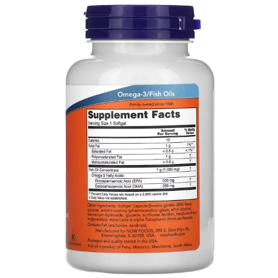 NOW Foods Ultra Omega-3 Fish Oil 90 Softgels