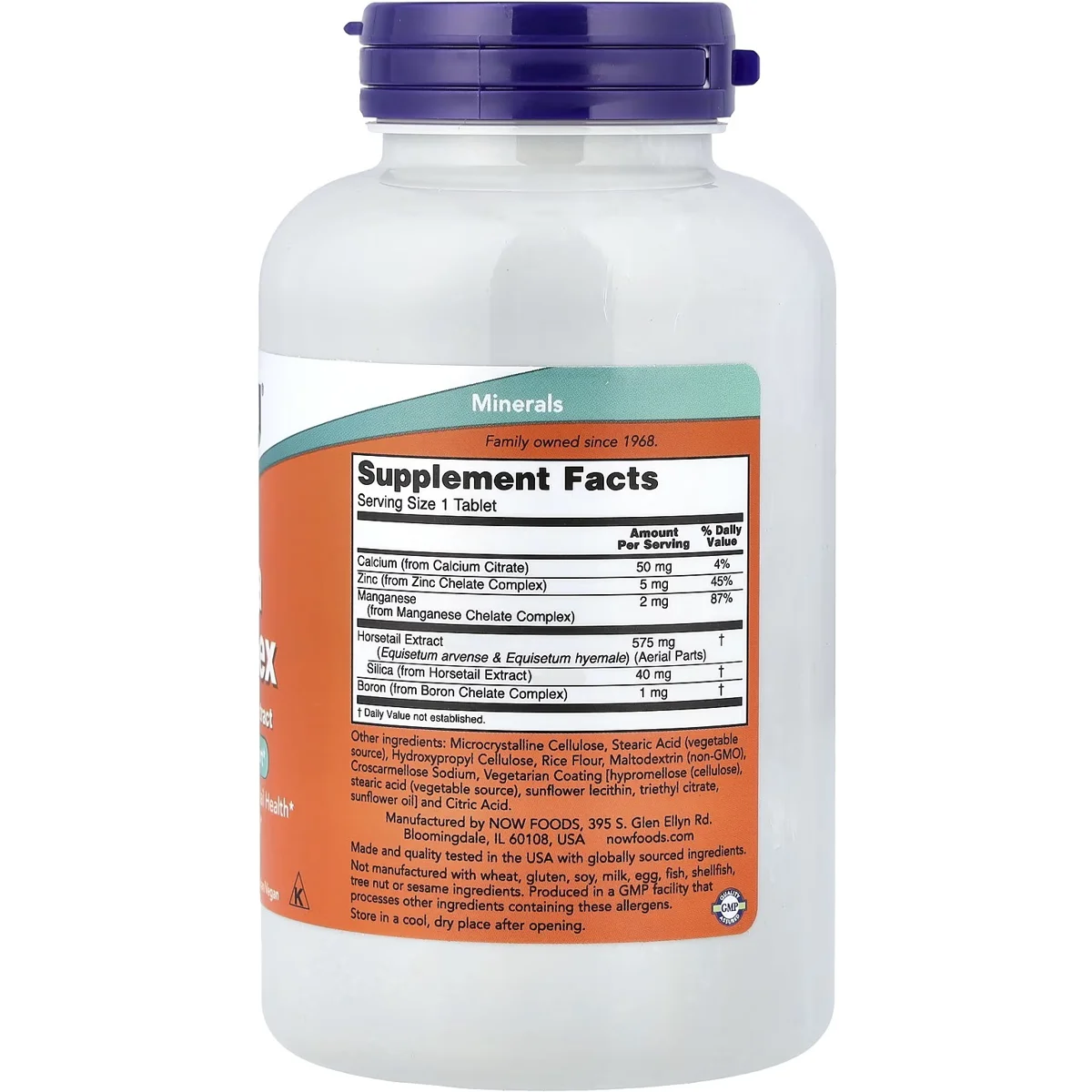 Supplement facts panel