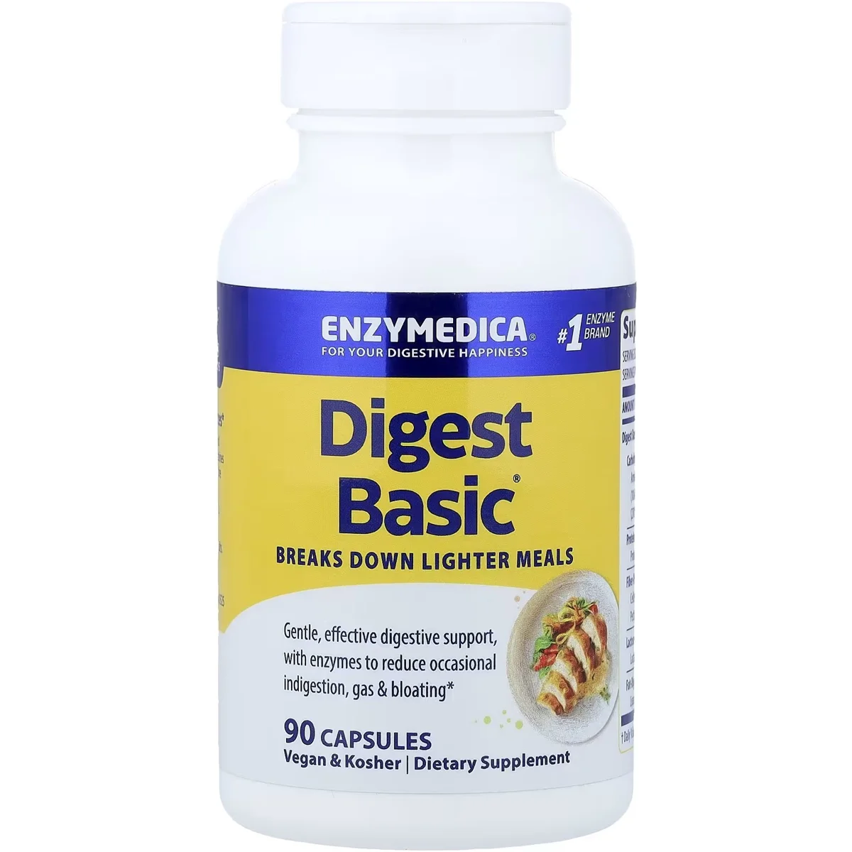 Enzymedica Digest Basic Digestive Enzymes – 90 Capsules