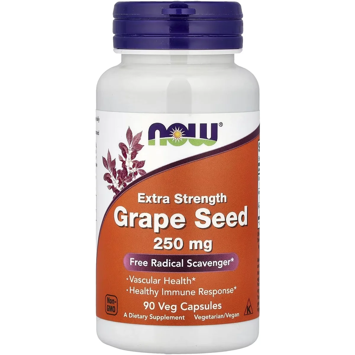NOW Foods Grape Seed Extract – 250mg, 90 Veg Capsules