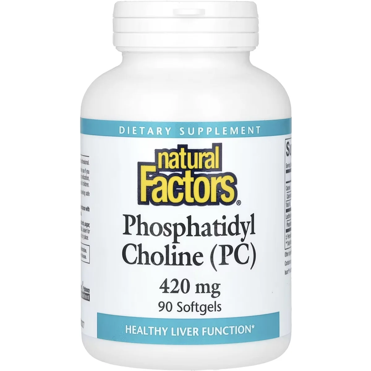 Natural Factors Phosphatidyl Choline (PC) – 420mg, 90 Softgels
