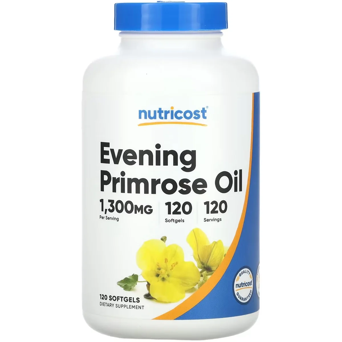 Nutricost Evening Primrose Oil – 1300mg, 120 Softgels