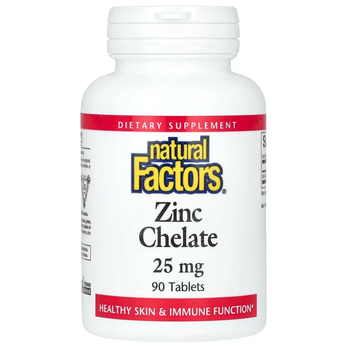 Natural Factors Zinc Chelate – 25mg, 90 Tablets