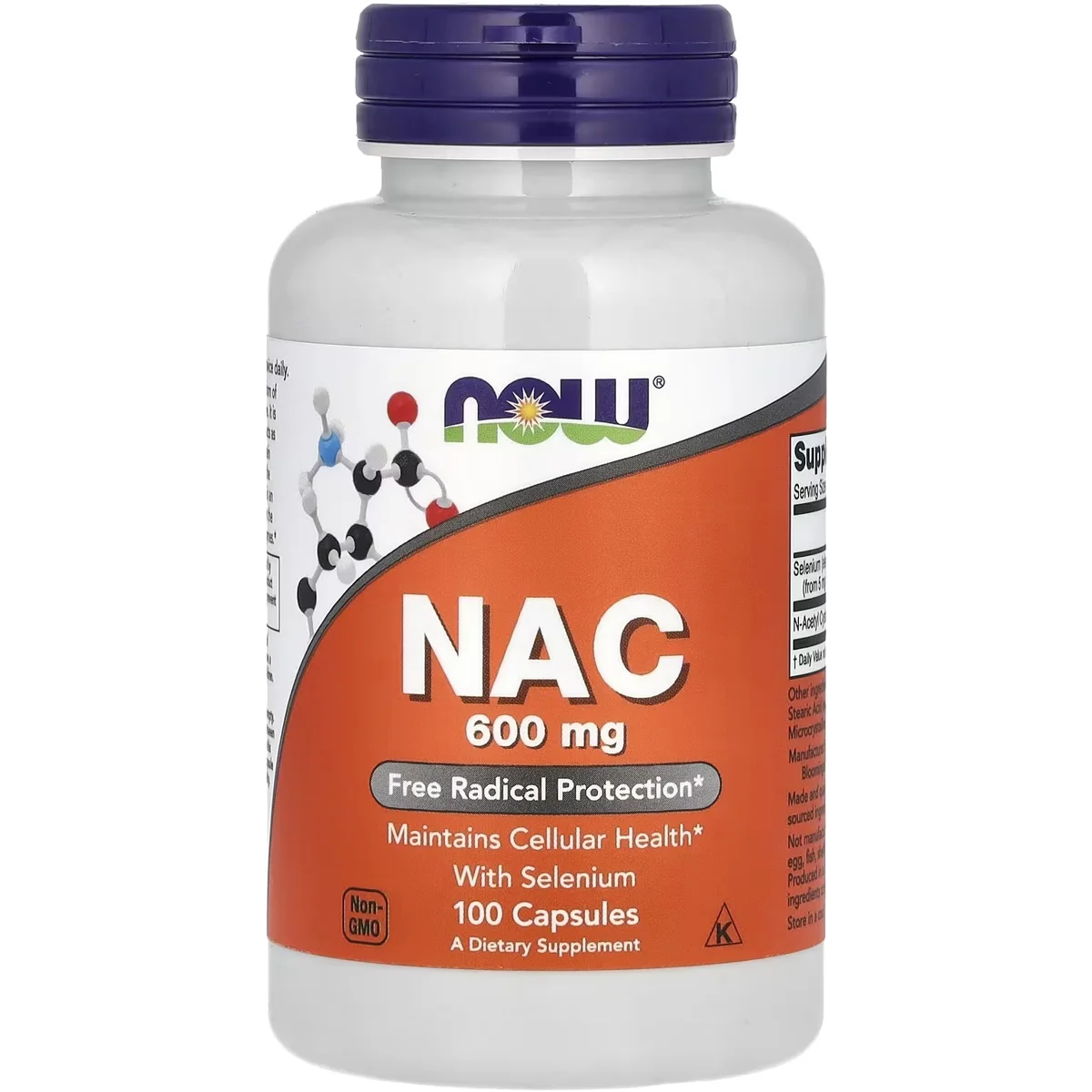 NOW Foods NAC (N-Acetylcysteine) – 600mg, 100 Veg Capsules