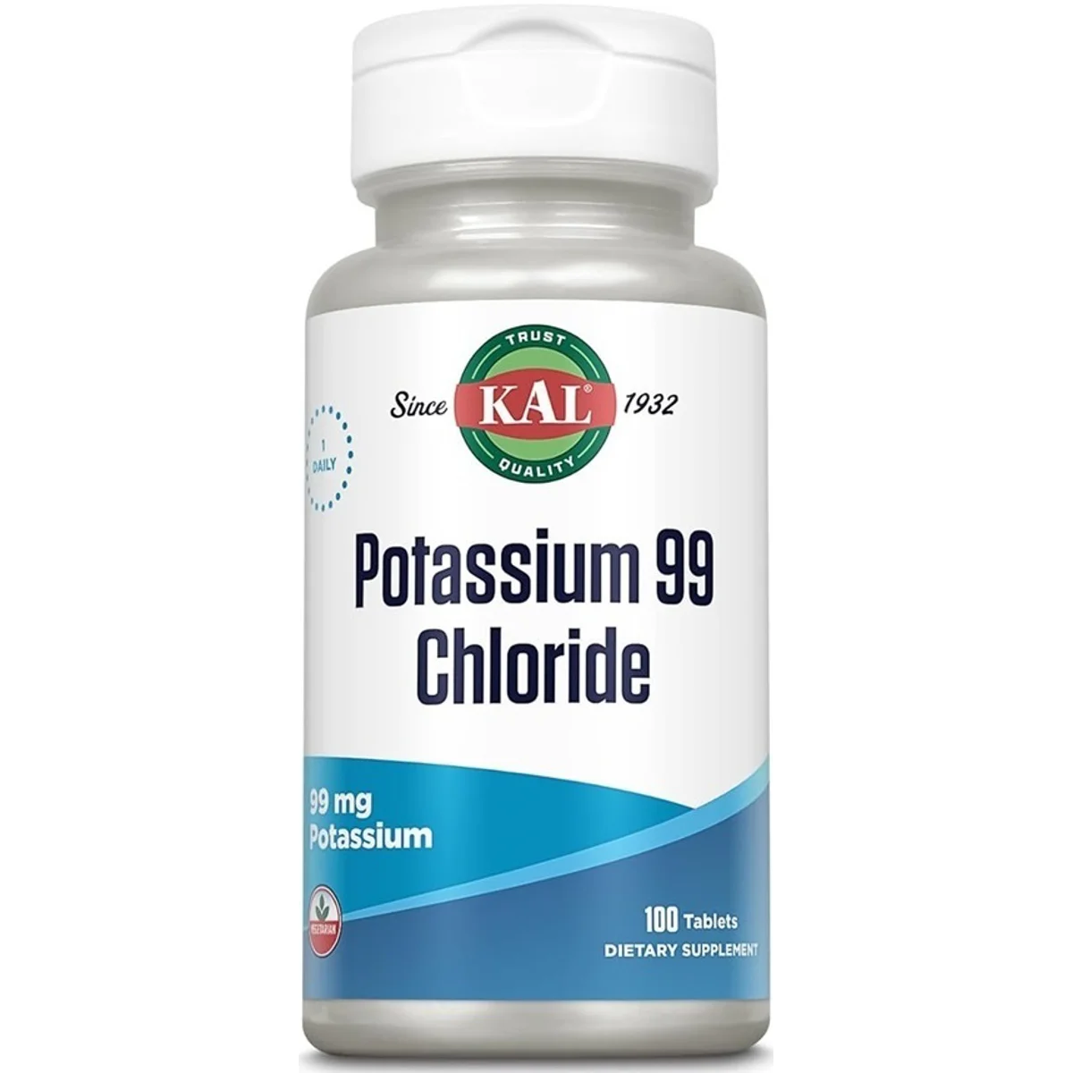 KAL Potassium Chloride – 99mg, 100 Tablets