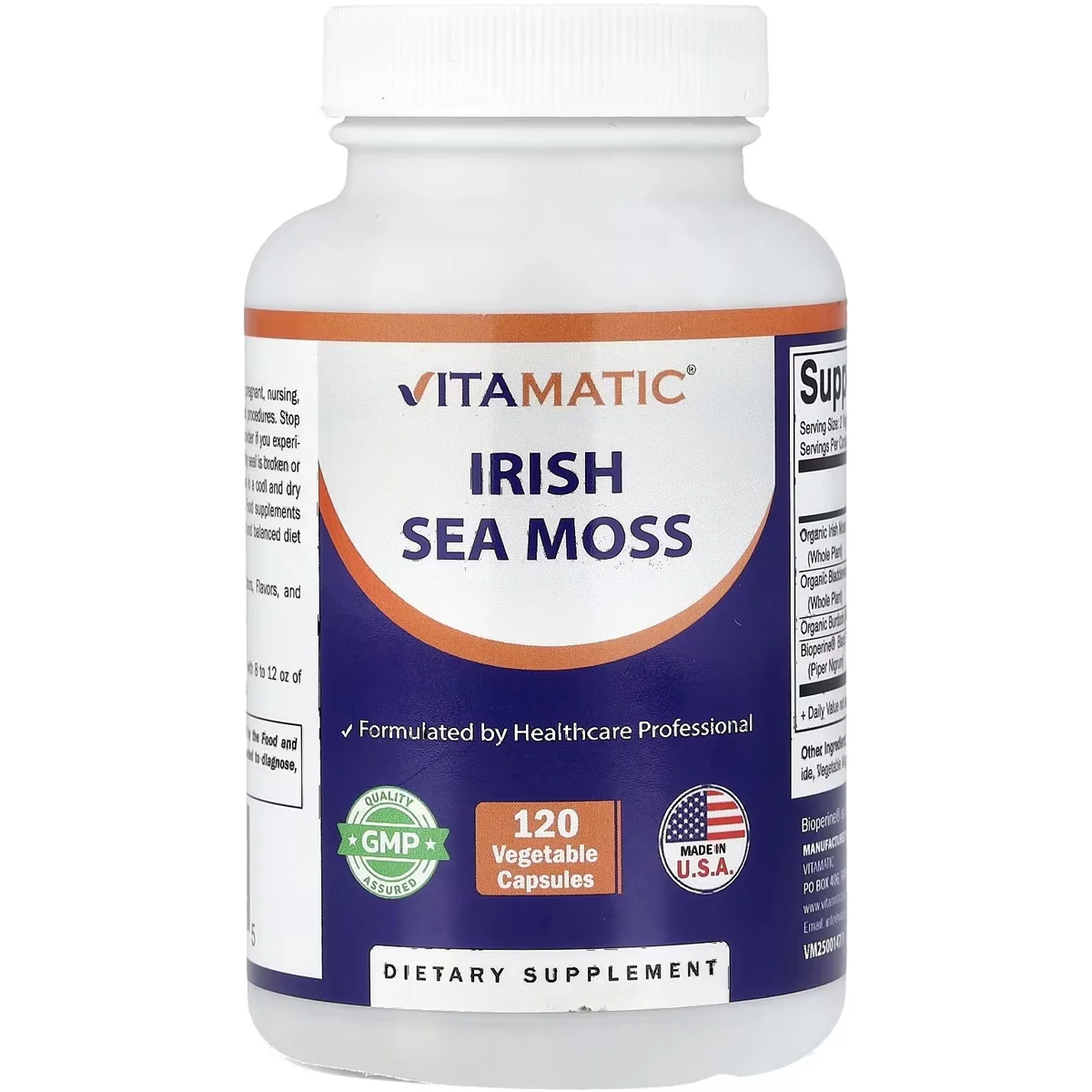 Vitamatic Irish Sea Moss – 120 Capsules