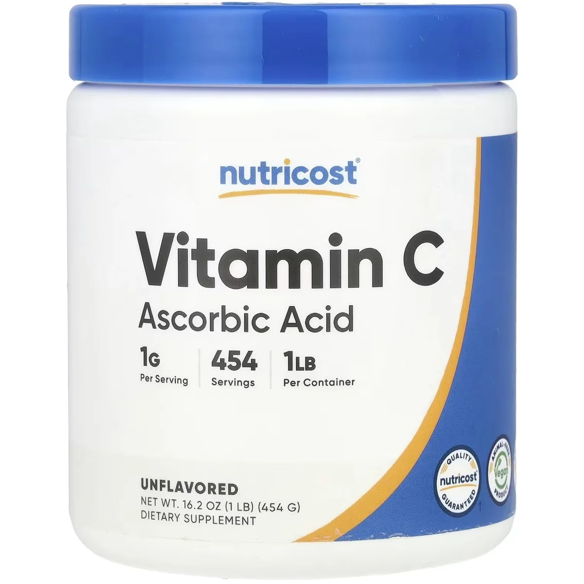 Nutricost Vitamin C Powder – 1000mg, 454 Servings