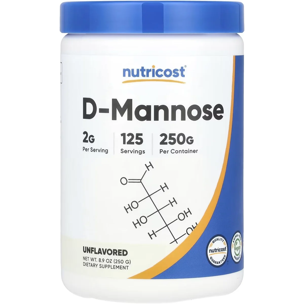 Nutricost D-Mannose Powder – 2000mg, 125 Servings