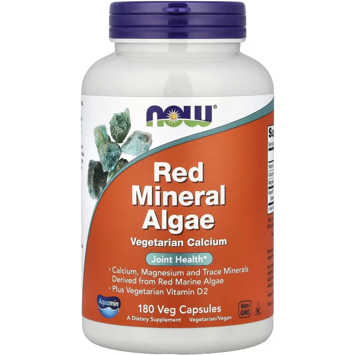 NOW Foods Red Mineral Algae – 180 Veg Capsules